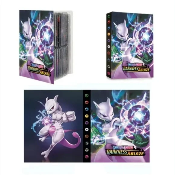Mewtwo Pokemon Cards Album + 120 Cards 🔥 Holds Upto 240 Cards 🔥 - Picture 2 of 15